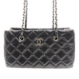 シャネル CHANEL マトラッセ チェーン トートバッグ 20440567 ブラック×SV金具 エイジドカーフ レディース ショルダーバッグ