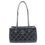 シャネル CHANEL マトラッセ チェーン トートバッグ 20440567 ブラック×SV金具 エイジドカーフ レディース ショルダーバッグ