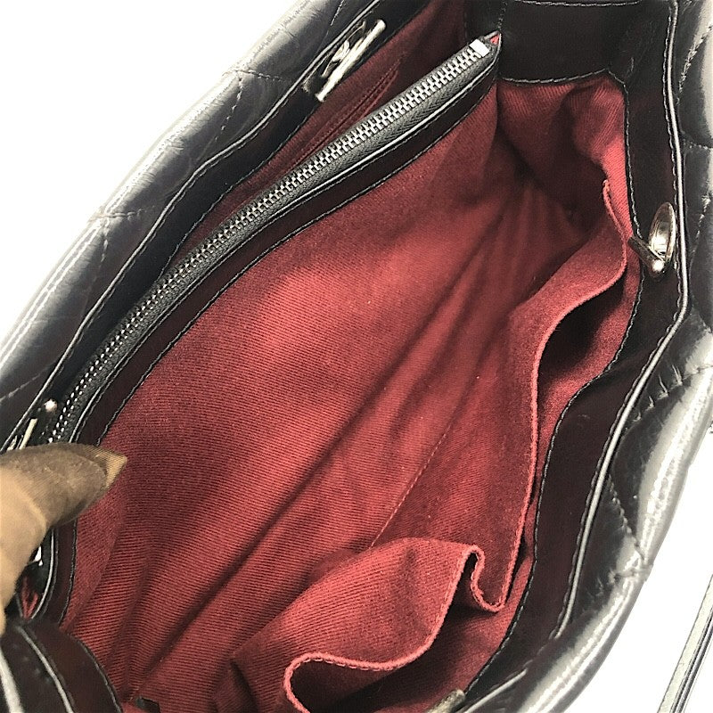 シャネル CHANEL マトラッセ チェーン トートバッグ 20440567 ブラック×SV金具 エイジドカーフ レディース ショルダーバッグ