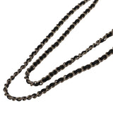 シャネル CHANEL マトラッセ チェーンウォレット A33814 ブラック×SV金具 キャビアスキン レディース ウォレットチェーン