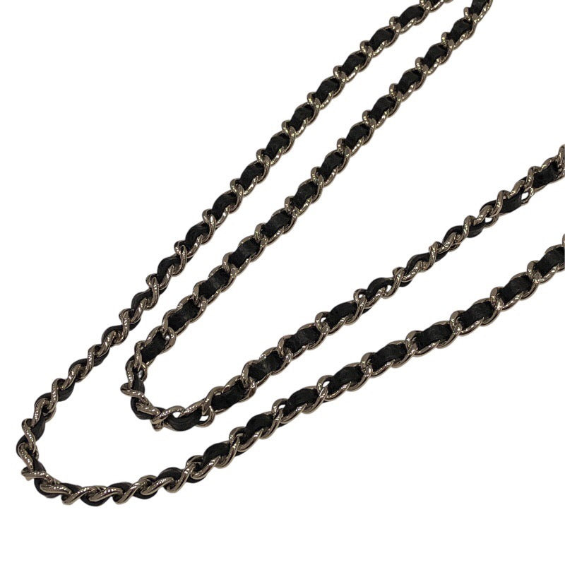 シャネル CHANEL マトラッセ チェーンウォレット A33814 ブラック×SV金具 キャビアスキン レディース ウォレットチェーン