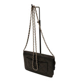 シャネル CHANEL マトラッセ チェーンウォレット A33814 ブラック×SV金具 キャビアスキン レディース ウォレットチェーン