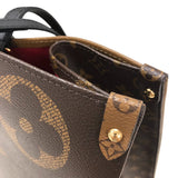 ルイ・ヴィトン LOUIS VUITTON オンザゴーGM M45320 ブラウン モノグラム ジャイアント・リバース レディース トートバッグ