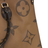ルイ・ヴィトン LOUIS VUITTON オンザゴーGM M45320 ブラウン モノグラム ジャイアント・リバース レディース トートバッグ