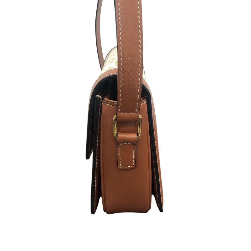 セリーヌ CELINE ティーントリオンフバッグ 188882 ホワイト トリオンフキャンバス・カーフスキン レディース ショルダーバッグ