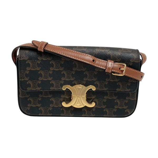 セリーヌ CELINE ショルダーバッグ クロード 194142 タン トリオンフキャンバス レディース ショルダーバッグ