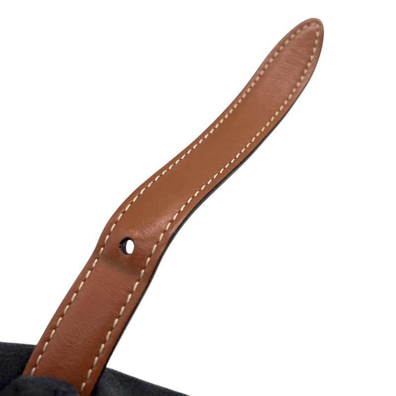 セリーヌ CELINE ティーントリオンフ バッグ 188882 ホワイト×タン ゴールド金具 トリオンフキャンバス レディース ショルダーバッグ