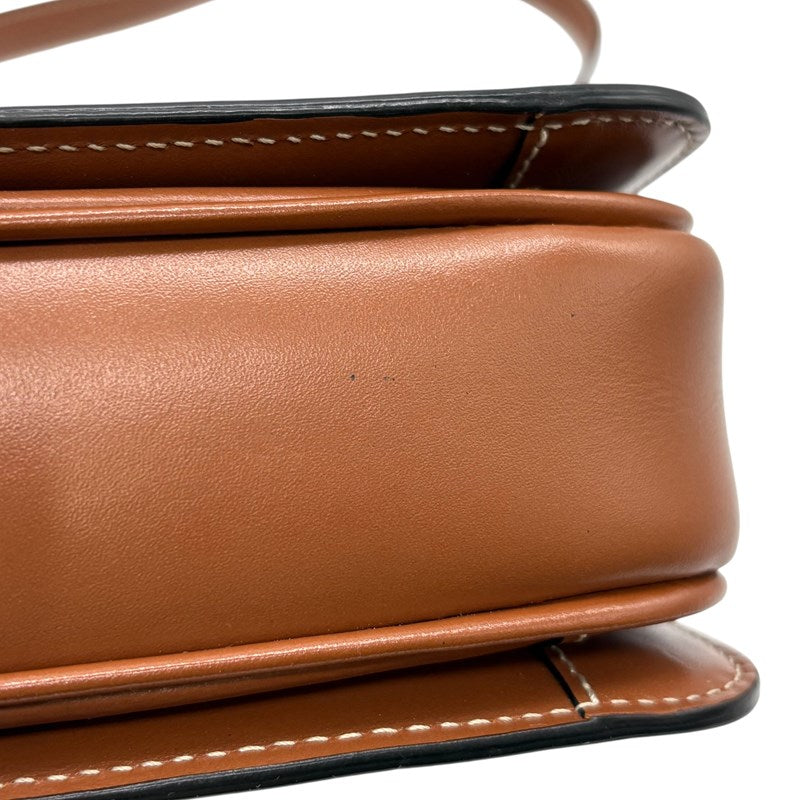 セリーヌ CELINE ティーントリオンフ バッグ 188882 ホワイト×タン ゴールド金具 トリオンフキャンバス レディース ショルダーバッグ