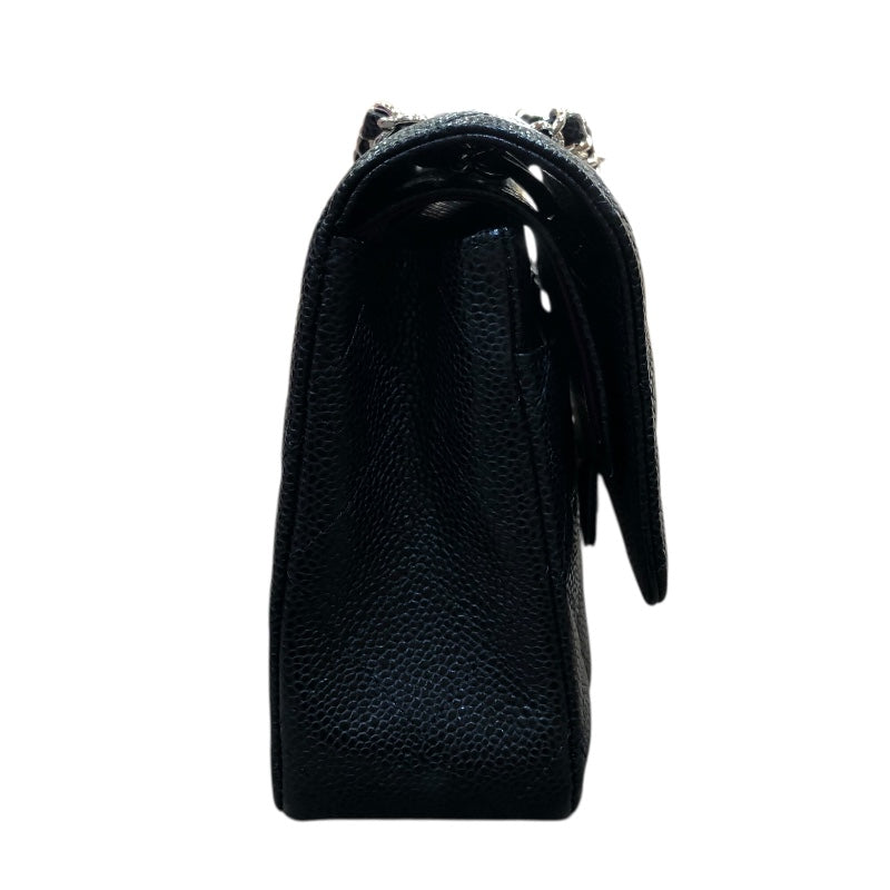 シャネル CHANEL マトラッセ25 A01112 ブラック/シルバー金具 キャビア レディース ショルダーバッグ
