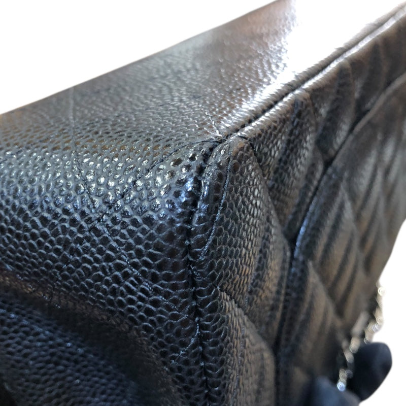シャネル CHANEL マトラッセ25 A01112 ブラック/シルバー金具 キャビア レディース ショルダーバッグ