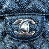 シャネル CHANEL マトラッセ25 A01112 ブラック/シルバー金具 キャビア レディース ショルダーバッグ