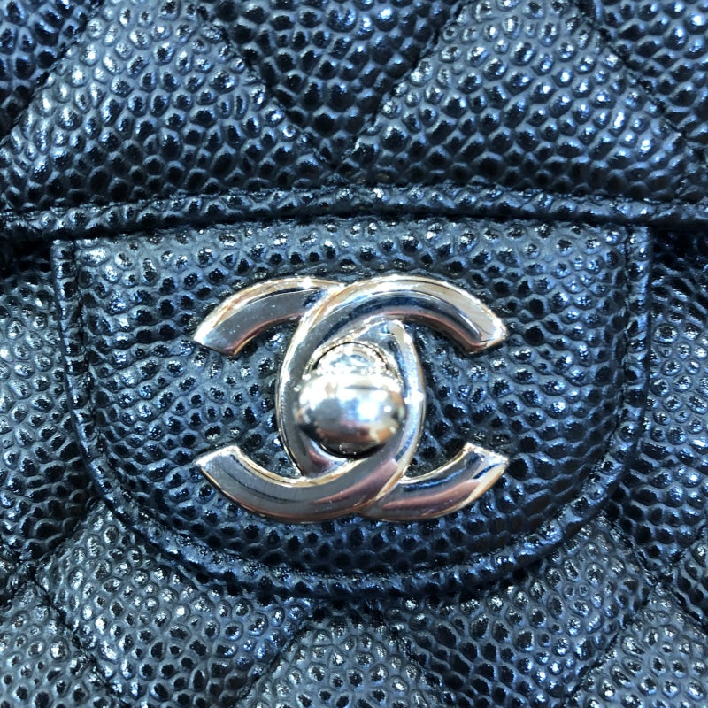 シャネル CHANEL マトラッセ25 A01112 ブラック/シルバー金具 キャビア レディース ショルダーバッグ