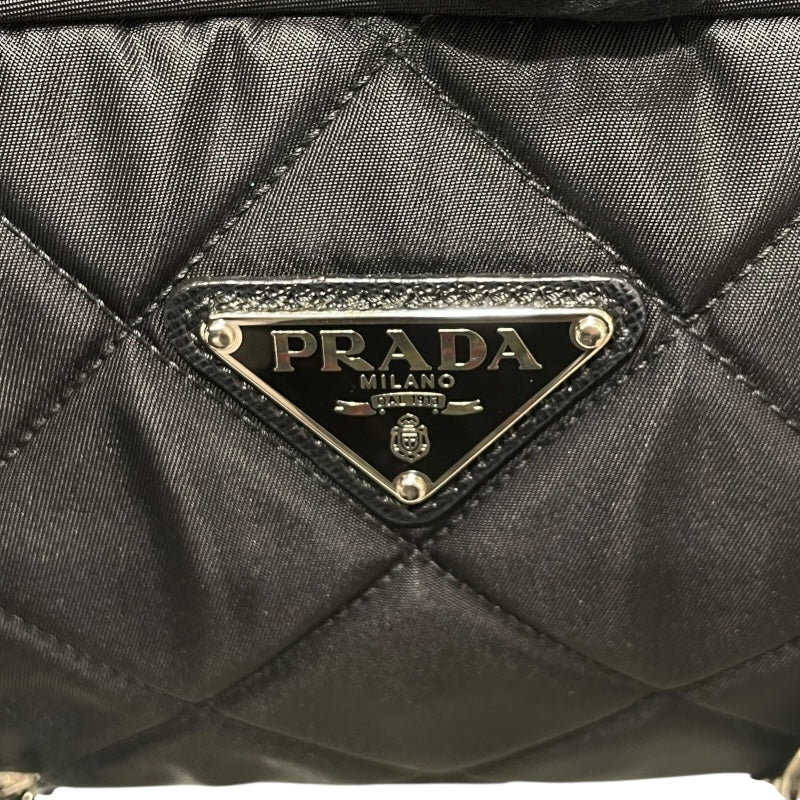 プラダ PRADA インプントゥ チェーンバッグ 1BB072 ブラック ナイロン レディース ハンドバッグ
