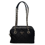 プラダ PRADA インプントゥ チェーンバッグ 1BB072 ブラック ナイロン レディース ハンドバッグ