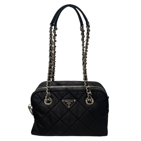 プラダ PRADA インプントゥ チェーンバッグ 1BB072 ブラック ナイロン レディース ハンドバッグ