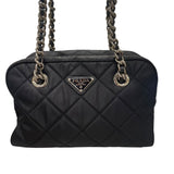 プラダ PRADA インプントゥ チェーンバッグ 1BB072 ブラック ナイロン レディース ハンドバッグ