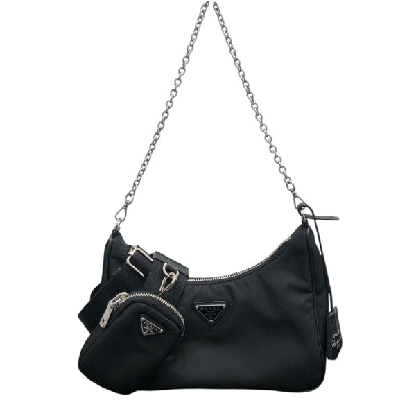 プラダ PRADA Re-Edition 2005 バッグ 1BH204 ブラック ナイロン/レザー ユニセックス ショルダーバッグ
