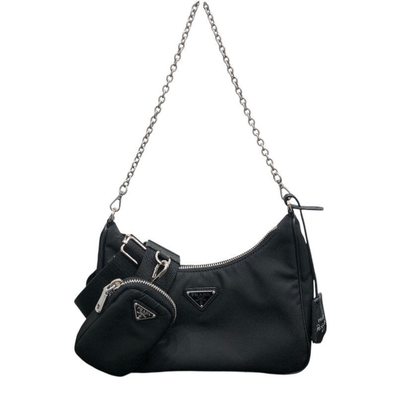 プラダ PRADA Re-Edition 2005 バッグ 1BH204 ブラック ナイロン/レザー ユニセックス ショルダーバッグ