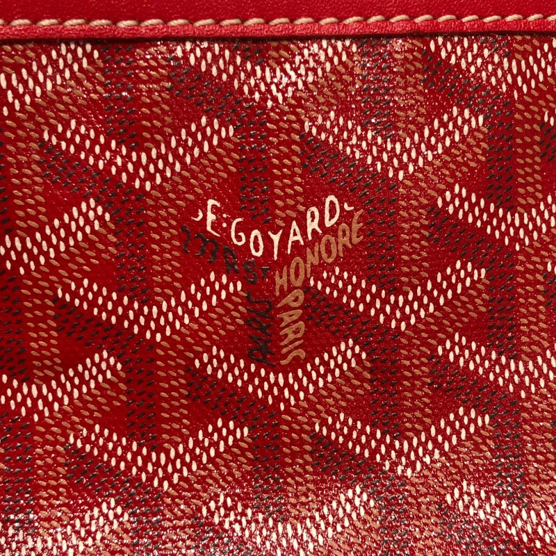 ゴヤール GOYARD サンルイPM レッド ゴヤールディンキャンバス レディース トートバッグ