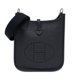 エルメス HERMES エヴリンTPM W刻 ブラック シルバー金具 トリヨンクレマンス レディース ショルダーバッグ