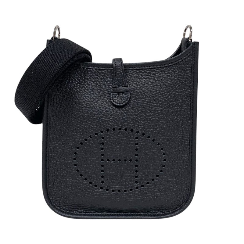 エルメス HERMES エヴリンTPM W刻 ブラック シルバー金具 トリヨンクレマンス レディース ショルダーバッグ