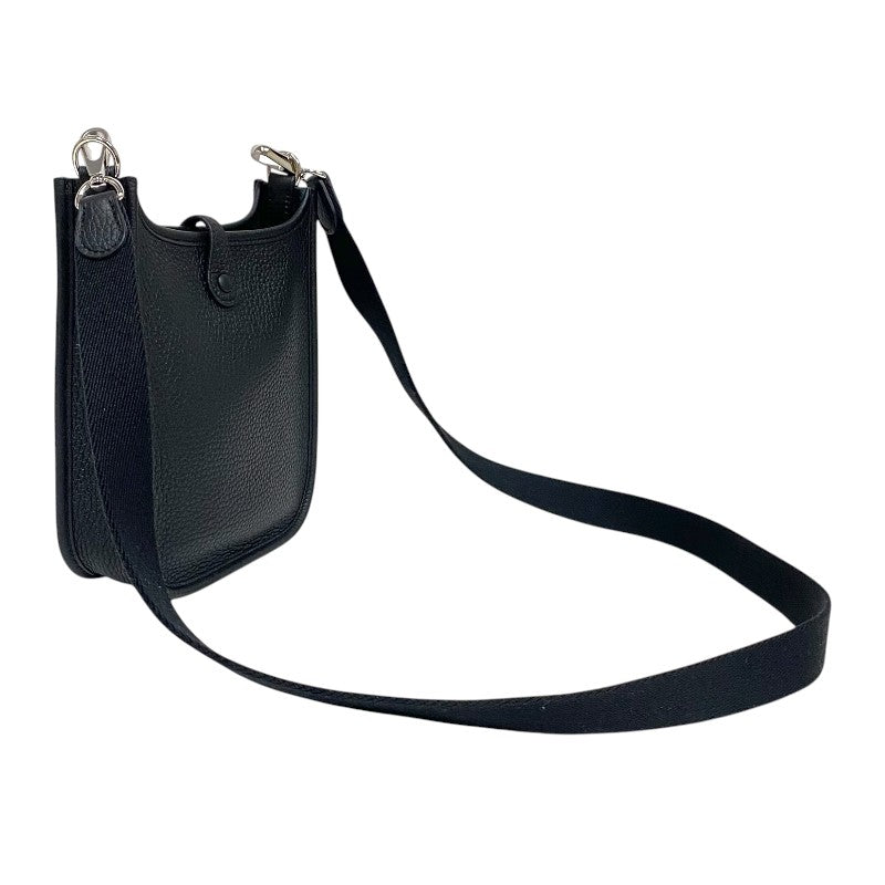 エルメス HERMES エヴリンTPM W刻 ブラック シルバー金具 トリヨンクレマンス レディース ショルダーバッグ