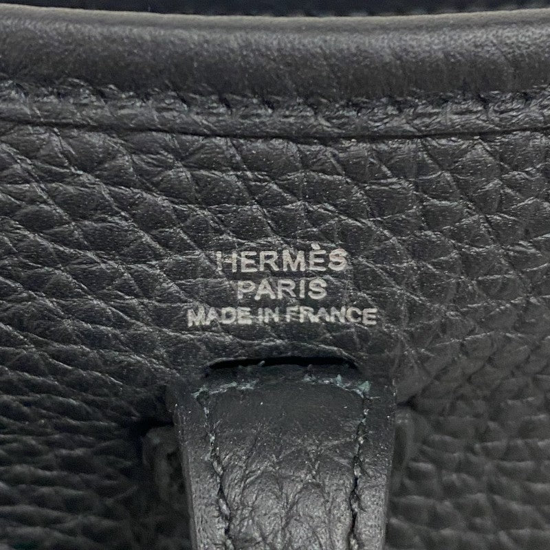 エルメス HERMES エヴリンTPM W刻 ブラック シルバー金具 トリヨンクレマンス レディース ショルダーバッグ