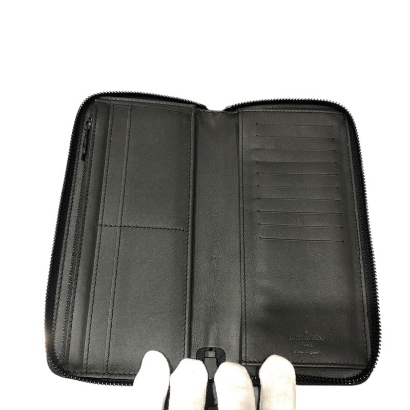ルイ・ヴィトン LOUIS VUITTON ジッピーウォレット ・ヴェルティカル M69047 ブラック トリヨンレザー メンズ 長財布