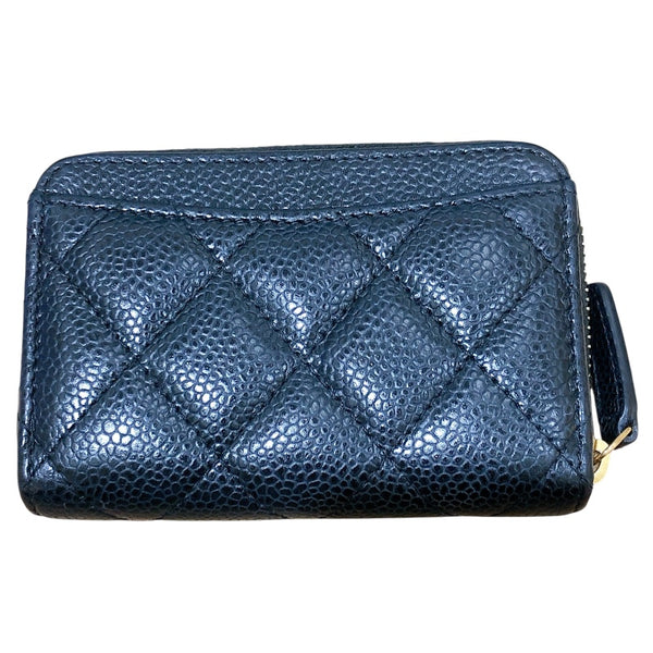 シャネル CHANEL クラシックジップコインパース AP0216 ブラウン/ゴールド金具 キャビアスキン レディース コインケース