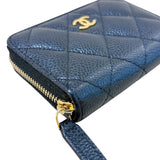 シャネル CHANEL クラシックジップコインパース AP0216 ブラウン/ゴールド金具 キャビアスキン レディース コインケース