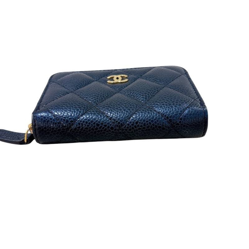 シャネル CHANEL クラシックジップコインパース AP0216 ブラウン/ゴールド金具 キャビアスキン レディース コインケース