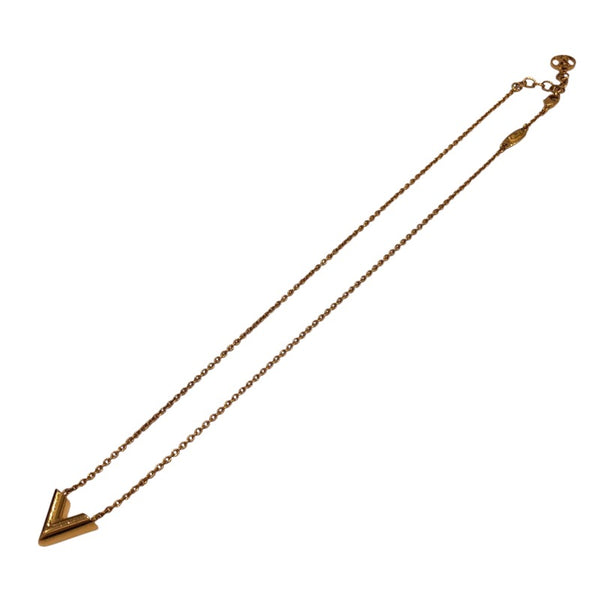 ルイ・ヴィトン LOUIS VUITTON エセンシャルV ネックレス ゴールド GP アクセサリー