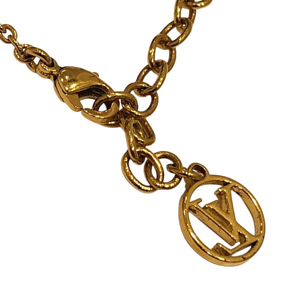 ルイ・ヴィトン LOUIS VUITTON エセンシャルV ネックレス ゴールド GP アクセサリー