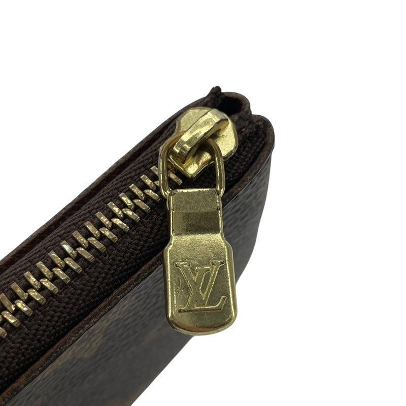 ルイ・ヴィトン LOUIS VUITTON ポシェット･クレ M62650 ブラウン モノグラムキャンバス レディース カードケース