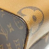 ルイ・ヴィトン LOUIS VUITTON オンザゴーPM M46373 ブラウン モノグラム・ジャイアント・リバース レディース ハンドバッグ