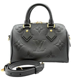 ルイ・ヴィトン LOUIS VUITTON スピーディ・バンドリエール20 M58953 ブラック モノグラム・アンプラント レザー レディース ハンドバッグ