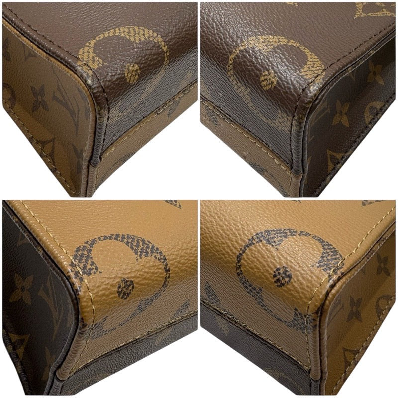 ルイ・ヴィトン LOUIS VUITTON オンザゴーBB M46839 モノグラムジャイアントリバース PVC レディース ハンドバッグ