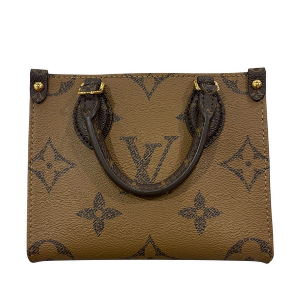 ルイ・ヴィトン LOUIS VUITTON オンザゴーBB M46839 モノグラムジャイアントリバース PVC レディース ハンドバッグ
