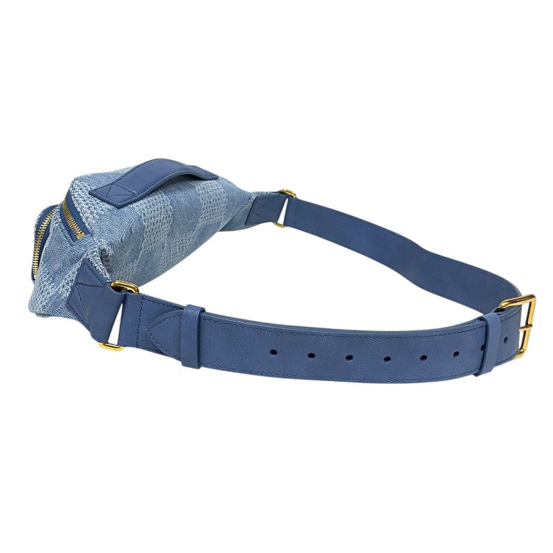 ルイ・ヴィトン LOUIS VUITTON ラッシュ・バムバッグ N00205 デニムブルー ゴールド金具 ダミエ・デニム3D ユニセックス ボディバッグ