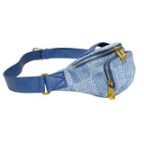 ルイ・ヴィトン LOUIS VUITTON ラッシュ・バムバッグ N00205 デニムブルー ゴールド金具 ダミエ・デニム3D ユニセックス ボディバッグ
