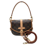 ルイ・ヴィトン LOUIS VUITTON ソミュールBB M46740 ブラウン モノグラム レディース ショルダーバッグ