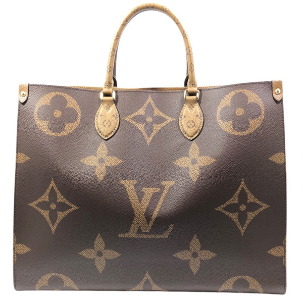 ルイ・ヴィトン LOUIS VUITTON オンザゴーGM M45320 ブラウン モノグラム･ジャイアントリバース メンズ トートバッグ