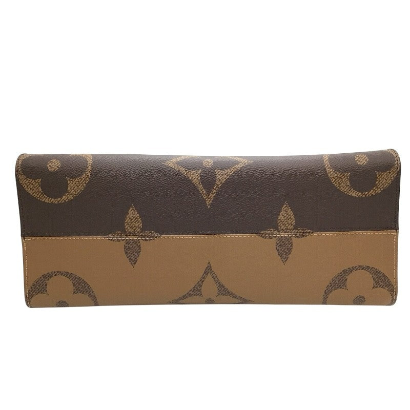 ルイ・ヴィトン LOUIS VUITTON オンザゴーMM M45321 ブラウン モノグラムジャイアントリバース レディース トートバッグ