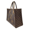 ルイ・ヴィトン LOUIS VUITTON オンザゴーMM M45321 ブラウン モノグラムジャイアントリバース レディース トートバッグ