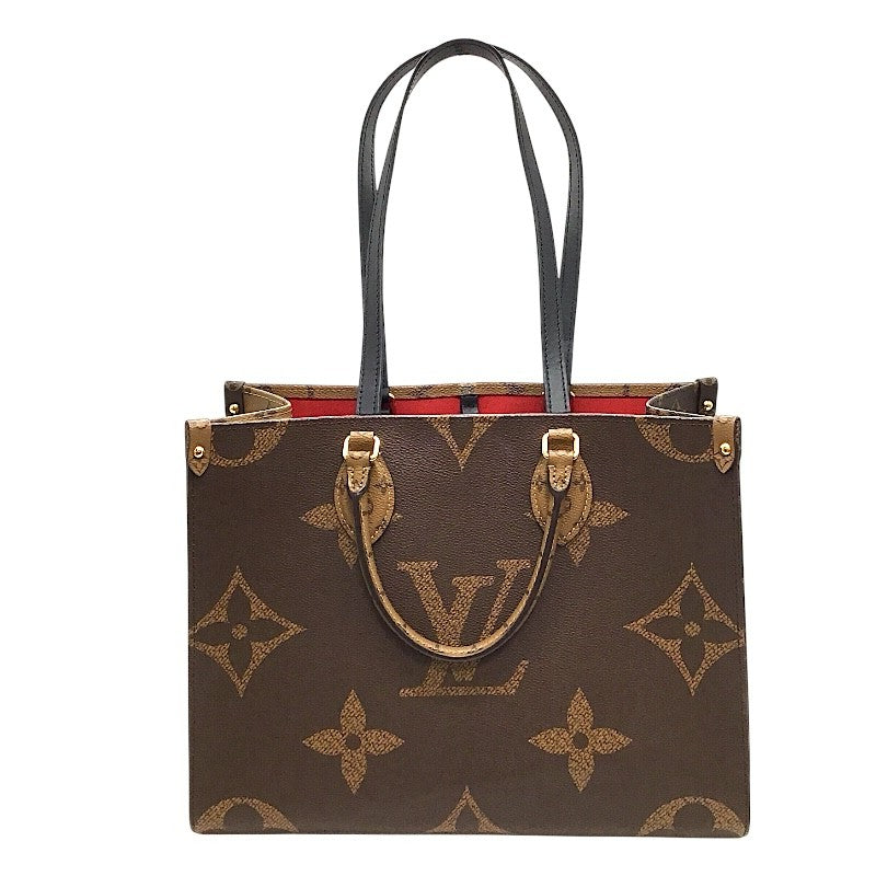ルイ・ヴィトン LOUIS VUITTON オンザゴーMM M45321 ブラウン モノグラムジャイアントリバース レディース トートバッグ