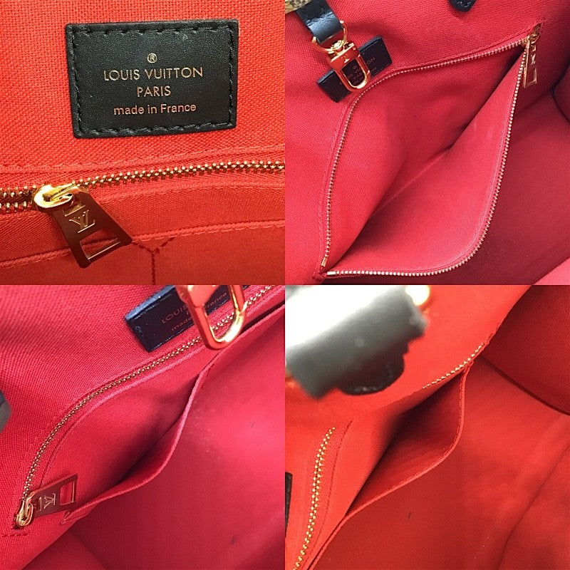 ルイ・ヴィトン LOUIS VUITTON オンザゴーMM M45321 ブラウン モノグラムジャイアントリバース レディース トートバッグ
