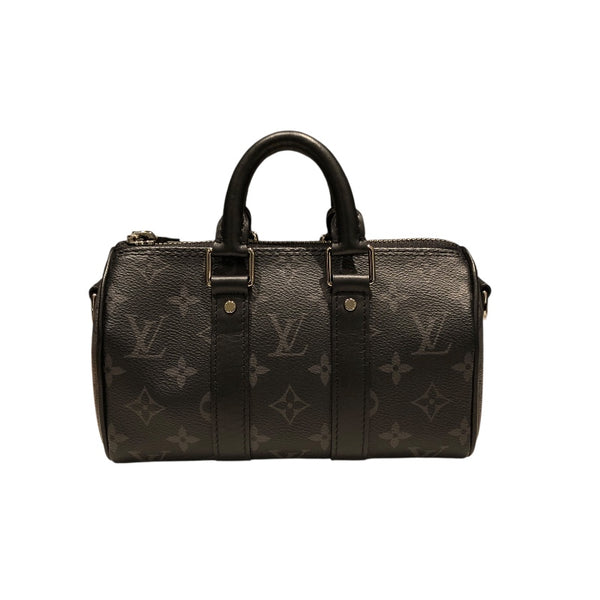 ルイ・ヴィトン LOUIS VUITTON キーポルXS ブラック PVC メンズ ショルダーバッグ