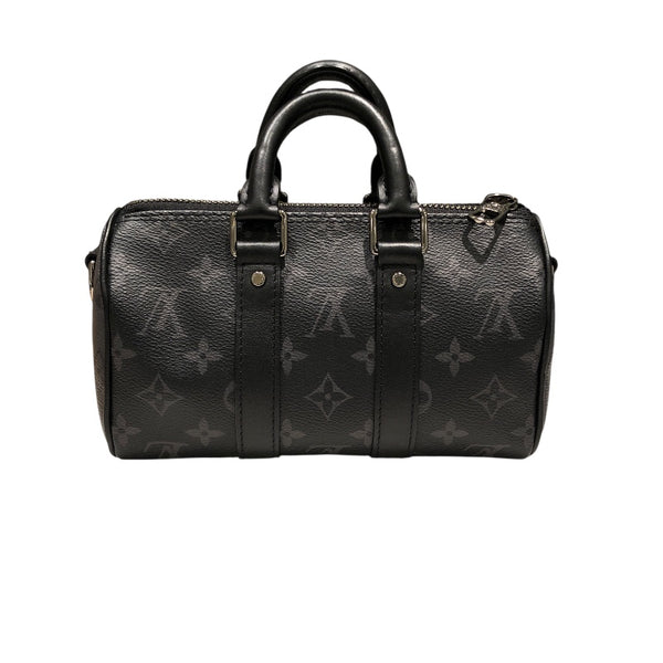 ルイ・ヴィトン LOUIS VUITTON キーポルXS ブラック PVC メンズ ショルダーバッグ