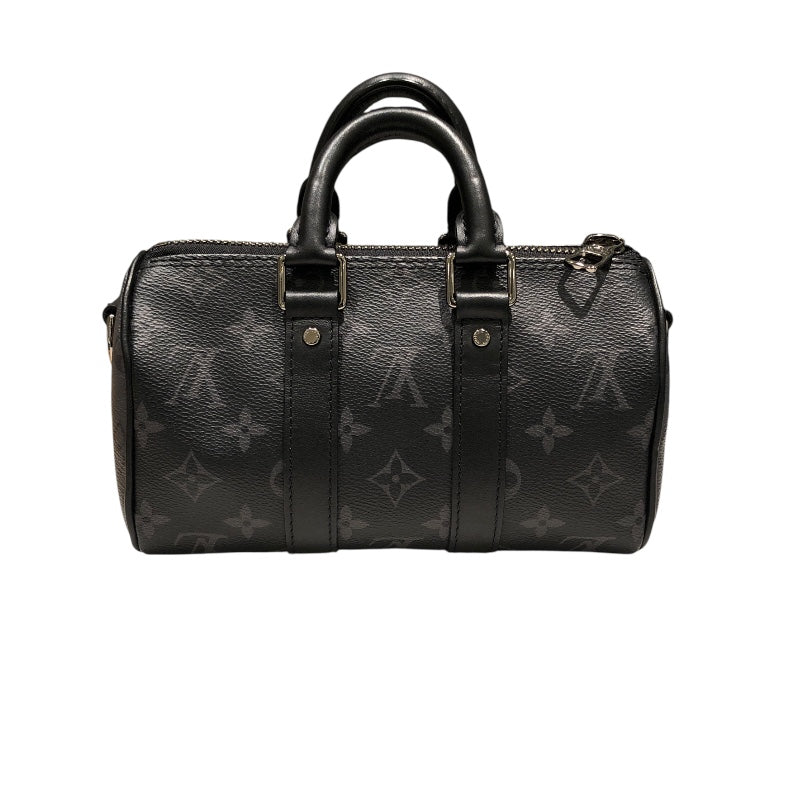 ルイ・ヴィトン LOUIS VUITTON キーポルXS ブラック PVC メンズ ショルダーバッグ