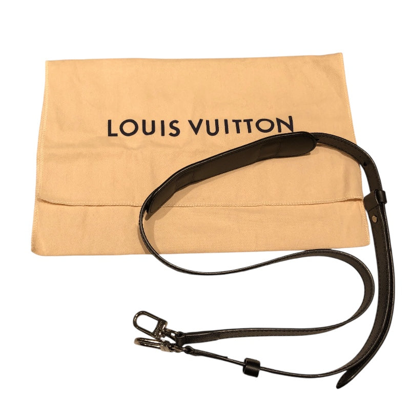 ルイ・ヴィトン LOUIS VUITTON キーポルXS ブラック PVC メンズ ショルダーバッグ